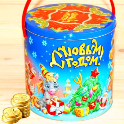 Недорогой детский новогодний подарок 1000 грамм в Дедовске