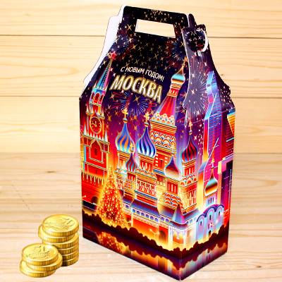 Экономный сладкий новогодний подарок весом 1000 грамм в Дедовске
