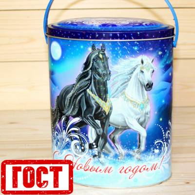 Сладкий новогодний подарок по ГОСТу в жестяной упаковке в Дедовске